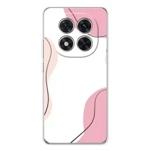 Чохол квітковий дизайн для Xiaomi POCO X7 (Рожевий фон)