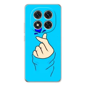 Чохол (Знак сердечка) для Xiaomi POCO X7 (Сердечко на синоьому)