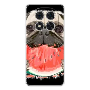 Чохол (ТПУ) Милі песики для Xiaomi POCO X7 (Смішний Мопс)