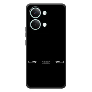 Силиконовый бампер с картинкой машины на Xiaomi Poco X8 Pro Max (Силует Audi)