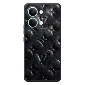Текстурний Чохол Louis Vuitton для Шіомі Поко X8 Про Макс (Чорний ЛВ)