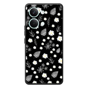 Чохли з тематикою "КВІТИ" на Xiaomi Poco X8 Pro Max (цвітіння на чорному)
