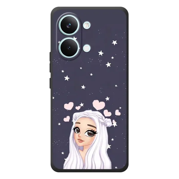 Чехол с рисунком «Девушка и сердечки» для Xiaomi Poco X8 Pro Max Чехол с рисунком «Девушка и сердечки» для Xiaomi Poco X8 Pro Max