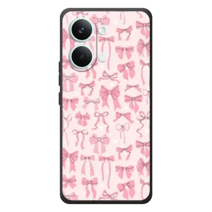 Чехол банты для Xiaomi Poco X8 Pro Max (Фон бантики)