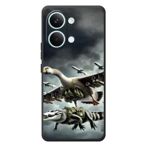 Чохол з мемами траралело тралала для Xiaomi Poco X8 Pro Max (Гусіні і крокоділо)