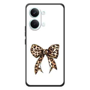 Чехол банты для Xiaomi Poco X8 Pro Max (Леопардовый принт)
