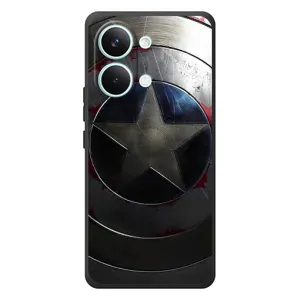 Чохол с Щітом Капітана Америки на Xiaomi Poco X8 Pro Max (Ретро Щит Капітана)