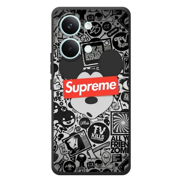 Чехол с рисунком «Supreme Маус» для Xiaomi Poco X8 Pro Max