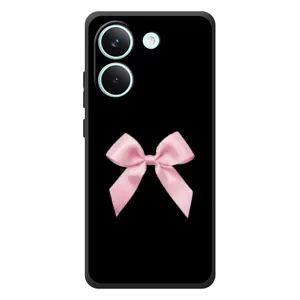 Чехол банты для Xiaomi Poco X8 Pro (Бант на черном)