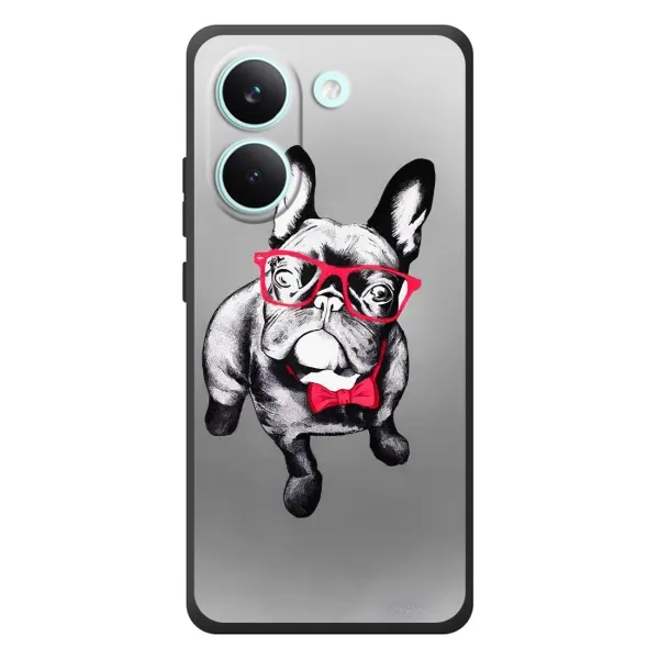 Чехол с рисунком «Бульдог в очках» для Xiaomi Poco X8 Pro