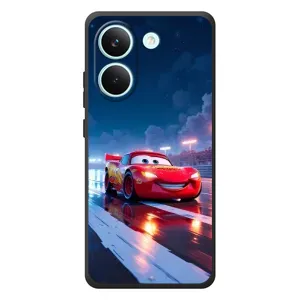 Чехол с принтом Маквин для Xiaomi Poco X8 Pro (Ночной Маквин Тачки)