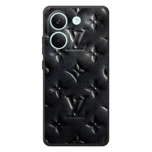 Текстурный Чехол Louis Vuitton для :Xiaomi Поко X8 Про (Черный ЛВ)