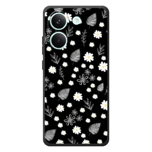 Чехлы с тематикой "ЦВЕТЫ" на Xiaomi Poco X8 Pro (цветение на чорном)