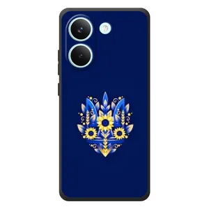 Чехол Укр Символика для Xiaomi Poco X8 Pro (Цветущий Герб)