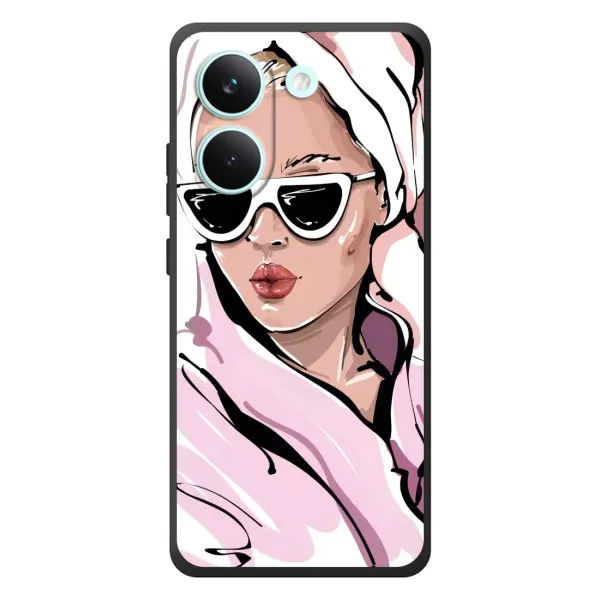 Чехол с рисунком «Девушка в халате» для Xiaomi Poco X8 Pro