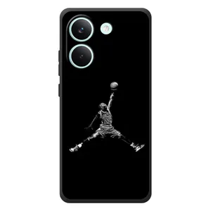 Силиконовый Чехол Nike Air Jordan на Поко X8 Про (Джордан)