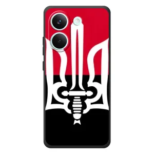 Чехлы УПА (Красно-Чёрный) на Xiaomi Poco X8 Pro (Герб Украины)