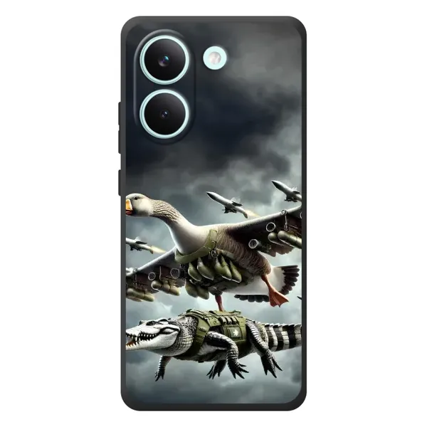 Чехол с рисунком «Гусини и крокодило» для Xiaomi Poco X8 Pro Чехол с рисунком «Гусини и крокодило» для Xiaomi Poco X8 Pro
