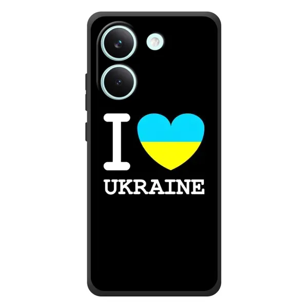 Чехол с рисунком «I Love Ukraine» для Xiaomi Poco X8 Pro Чехол с рисунком «I Love Ukraine» для Xiaomi Poco X8 Pro