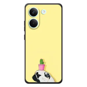 Бампер для Xiaomi Poco X8 Pro с картинкой "Песики" (Кактус на голове)