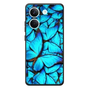 Силиконовый бампер с картинкой животных для Xiaomi Poco X8 Pro (Крылья бабочек)
