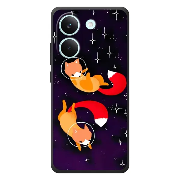 Чехол с рисунком «Лисы» для Xiaomi Poco X8 Pro Чехол с рисунком «Лисы» для Xiaomi Poco X8 Pro