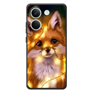 Чехол с Лисичкой для Xiaomi Poco X8 Pro (Новогодний лисенок)