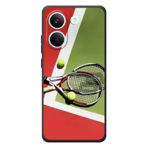 Чехлы с принтом Спортивная тематика для Xiaomi Poco X8 Pro (Ракетки теннис)