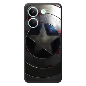 Чохол с Щітом Капітана Америки на Xiaomi Poco X8 Pro (Ретро Щит Капітана)