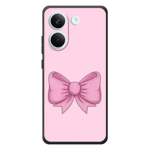 Чехол банты для Xiaomi Poco X8 Pro (Розовый бантик)