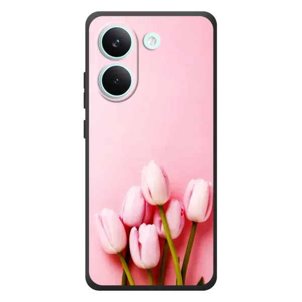 Чехол с рисунком «Розовые тюльпаны» для Xiaomi Poco X8 Pro