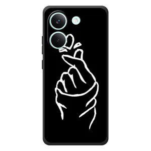 Чохол (Знак сердечка) для Xiaomi Poco X8 Pro (Сердечко на чорному)