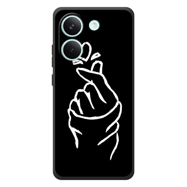 Чехол с рисунком «Сердце на черном» для Xiaomi Poco X8 Pro Чехол с рисунком «Сердце на черном» для Xiaomi Poco X8 Pro