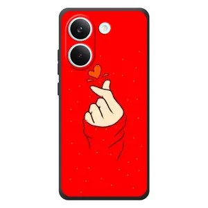 Чохол (Знак сердечка) для Xiaomi Poco X8 Pro (Сердечко на червоному)