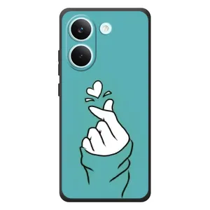 Чохол (Знак сердечка) для Xiaomi Poco X8 Pro (Сердечко на бірюзовому)