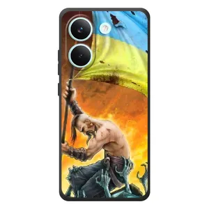 Чехол с картинкой (Патриотический КОЗАК) на Xiaomi Poco X8 Pro (Сильный Козак)