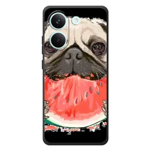 Чехол (ТПУ) Милые собачки для Xiaomi Poco X8 Pro (Смешной Мопс)