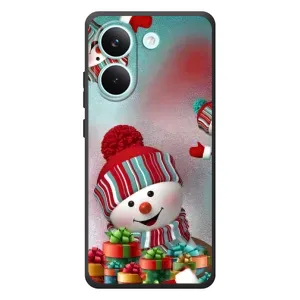 Чехлы на Новый Год Xiaomi Poco X8 Pro (Снеговик в шапке)