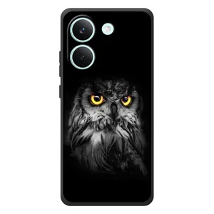 Чехлы с принтом СОВЫ для Xiaomi Poco X8 Pro (Сова на чёрном)