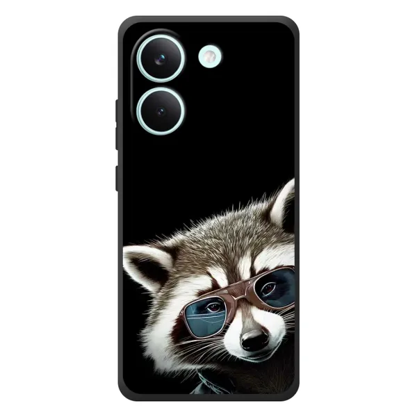 Чехол с рисунком «Стильный Енот» для Xiaomi Poco X8 Pro Чехол с рисунком «Стильный Енот» для Xiaomi Poco X8 Pro