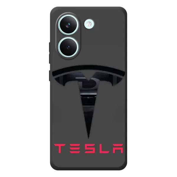 Чехол с рисунком «Logo TESLA» для Xiaomi Poco X8 Pro