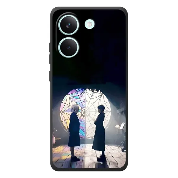 Чехол с рисунком «Уэнсдей и Энди» для Xiaomi Poco X8 Pro