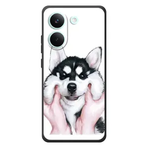 Бампер для Xiaomi Poco X8 Pro с картинкой "Песики" (Собака Хаски)
