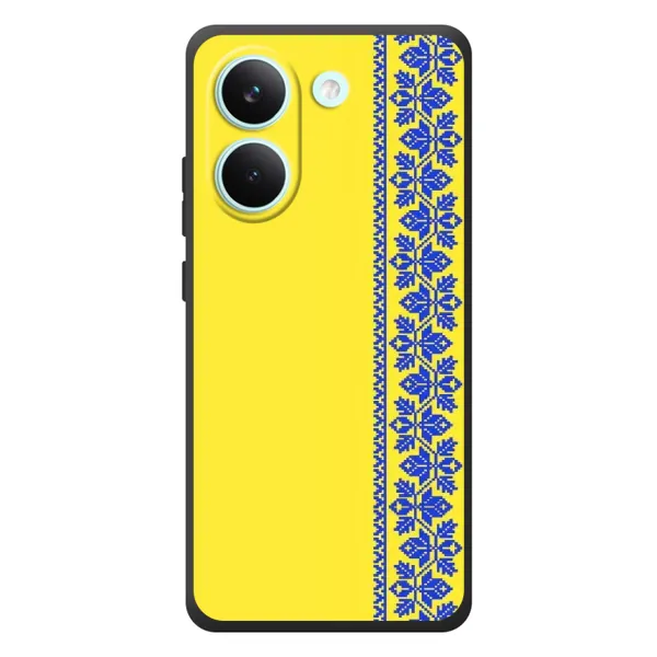 Чехол с рисунком «Вышиванка на желтом» для Xiaomi Poco X8 Pro Чехол с рисунком «Вышиванка на желтом» для Xiaomi Poco X8 Pro