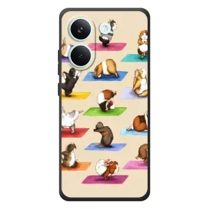 Чехол с Прикольным принтом на Xiaomi Poco X8 Pro (Ёга свинок)