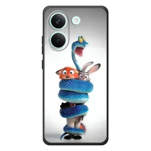 Силиконовый чехол с принтом Зоотрополіс для Xiaomi Poco X8 Pro (Змея Зоо)