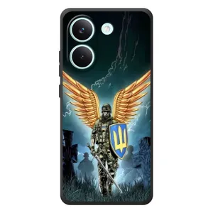Патриотический Чехол для Xiaomi Poco X8 Pro (ЗСУ з крильями)