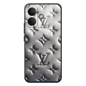 Текстурный Чехол Louis Vuitton для Сяоми Поко Х8 (Бежевый ЛВ)