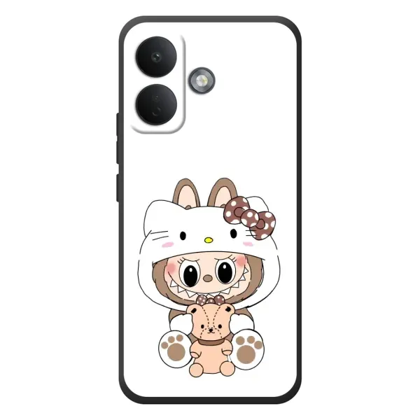 Чехол с рисунком «Белый Лабубу» для Xiaomi Poco X8 Чехол с рисунком «Белый Лабубу» для Xiaomi Poco X8