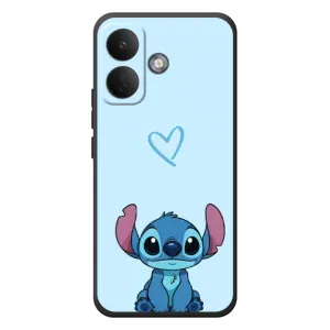 Чехол с рисунком Стич для Xiaomi Poco X8 (Голубой Стич)